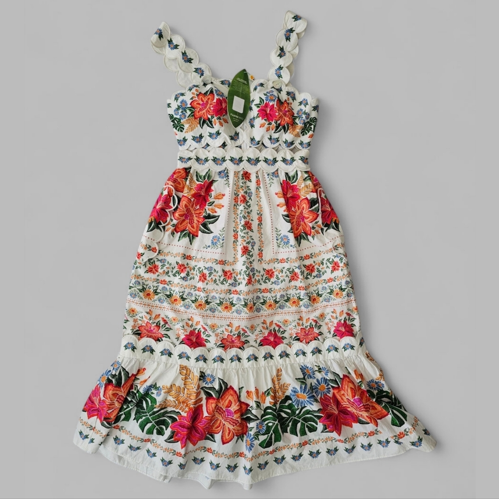 FARM Rio Bloom Garden Midi Dress